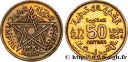 MAROC - PROTECTORAT FRANÇAIS 50 Centimes AH 1364 1945 Paris SUP 