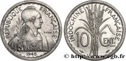 INDOCHINE FRANÇAISE 10 Centièmes 1945 Paris SUP 