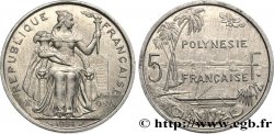 POLINESIA FRANCESE 5 Francs I.E.O.M. Polynésie Française 1984 Paris 