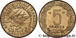AFRICA ECUATORIAL FRANCESA - CAMERUN 5 Francs 1958 Paris