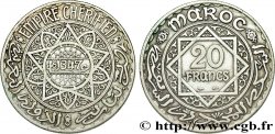 MAROC - PROTECTORAT FRANÇAIS 20 Francs AH 1347 1928 Paris TTB 