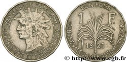 GUADELOUPE Bon pour 1 Franc 1921 