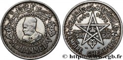 MAROC - PROTECTORAT FRANÇAIS 500 Francs Empire chérifien Mohammed V AH1376 1956 Paris
