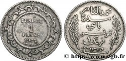 TUNEZ - Protectorado Frances 1 Franc AH 1325 1907 Paris