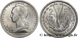 AFRIQUE ÉQUATORIALE FRANÇAISE - UNION FRANÇAISE 2 Francs 1948 Paris
