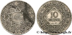 MAROCCO - PROTETTORATO FRANCESE 10 Francs an 1352 1933 Paris 