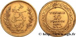 TUNESIEN - Französische Protektorate  10 Francs or Bey Ali AH 1308 1891 Paris