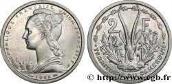 KAMERUN - FRANZÖSISCHE UNION 2 Francs Union Française 1948 Paris