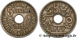 TUNISIA - Protettorato Francese 5 Centimes AH 1337 1919 Paris 