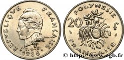 POLINESIA FRANCESA 20 Francs I.E.O.M Marianne  1988 Paris