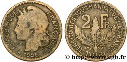 TOGO - Territorios sobre mandato frances 2 Francs 1925 Paris