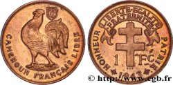 KAMERUN - FRANZÖSISCHE MANDAT 1 Franc ‘Cameroun Français Libre’ 1943 Prétoria