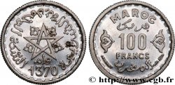MAROC - PROTECTORAT FRANÇAIS 100 Francs AH 1370 1951 Paris SPL 