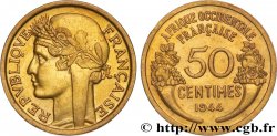 AFRICA FRANCESA DEL OESTE 50 Centimes Morlon 1944 Londres