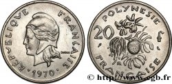 FRANZÖSISCHE-POLYNESIEN 20 Francs Marianne  1970 Paris