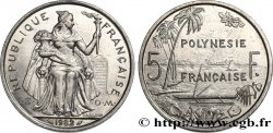 POLINESIA FRANCESE 5 Francs I.E.O.M. 1982 Paris 