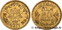 MOROCCO - FRENCH PROTECTORATE 20 Francs AH 1371 1952 Paris
