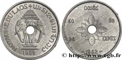 LAOS 20 Cents Royaume du Laos, éléphants 1952 Paris