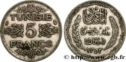 TUNISIA - Protettorato Francese 5 Francs AH 1355 1936 Paris 
