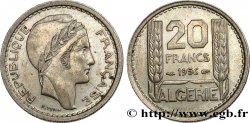 ALGERIEN 20 Francs Turin 1956 