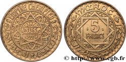 MAROC - PROTECTORAT FRANÇAIS 5 Francs AH 1365 1946 Paris