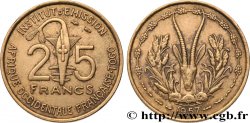 AFRIQUE OCCIDENTALE FRANÇAISE - TOGO 25 Francs 1957 Paris