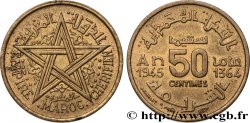 MOROCCO - FRENCH PROTECTORATE 50 Centimes AH 1364 1945 Paris
