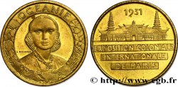 FRENCH COLONIES Médaille Exposition Coloniale Internationale - Océanie 1931 Paris