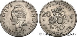 POLYNÉSIE FRANÇAISE 20 Francs I.E.O.M Marianne  1977 Paris