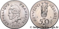 NUOVO EBRIDI (VANUATU dopo1980) 50 Francs I. E. O. M. 1972 Paris 