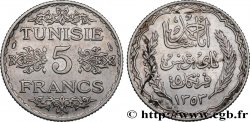 TUNISIE - PROTECTORAT FRANÇAIS 5 Francs AH 1353 1934 Paris