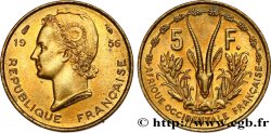AFRIQUE OCCIDENTALE FRANÇAISE 5 Francs 1956 Paris