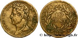COLONIES FRANÇAISES - Charles X, pour la Martinique et la Guadeloupe 10 Centimes Charles X 1827 La Rochelle - H