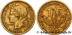 TOGO - FRENCH MANDATE TERRITORIES 1 Franc 1924 Paris