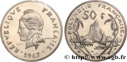 FRANZÖSISCHE-POLYNESIEN Essai de 50 Francs Marianne 1967 Paris