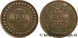 TUNESIEN - Französische Protektorate  10 Centimes AH1326 1908 Paris
