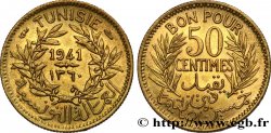 TUNISIA - French protectorate Bon pour 50 Centimes 1941 Paris