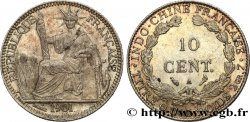 INDOCHINE FRANÇAISE 10 Centièmes 1901 Paris SUP/SPL 