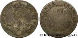 FRENCH GUIANA 10 Cen. (times) de ‘Guyanne’ Louis XVIII 1818 Paris