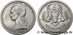 MADAGASCAR French Union 2 Francs 1948 Paris