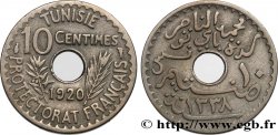 TUNISIE - PROTECTORAT FRANÇAIS 10 Centimes AH1338 1920 Paris