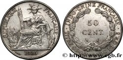 INDOCHINE FRANÇAISE 50 Centièmes 1936 Paris TTB 