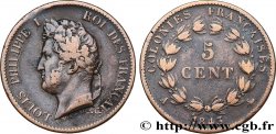 COLONIES FRANÇAISES - Louis-Philippe, pour les Îles Marquises 5 Centimes Louis Philippe Ier 1843 Paris - A