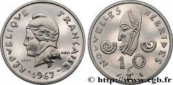 NEUE HEBRIDEN (VANUATU ab 1980) Essai de 10 Francs 1967 Paris