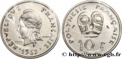 FRANZÖSISCHE-POLYNESIEN Essai de 10 Francs 1967 Paris