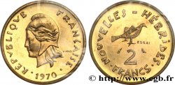 NOUVELLES HÉBRIDES (VANUATU depuis 1980) Essai de 2 Francs 1970 Paris