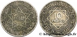 MARUECOS - PROTECTORADO FRANCÉS 10 Francs an 1352 1933 Paris