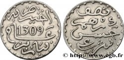 MAROC 1/2 Dirham Hassan I an 1309 1891 Paris