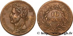 FRENCH COLONIES - Charles X, for Martinique and Guadeloupe 10 Centimes Charles X 1827 La Rochelle - H