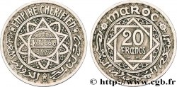 MAROKKO - FRANZÖZISISCH PROTEKTORAT 20 Francs AH 1366 1947 Paris